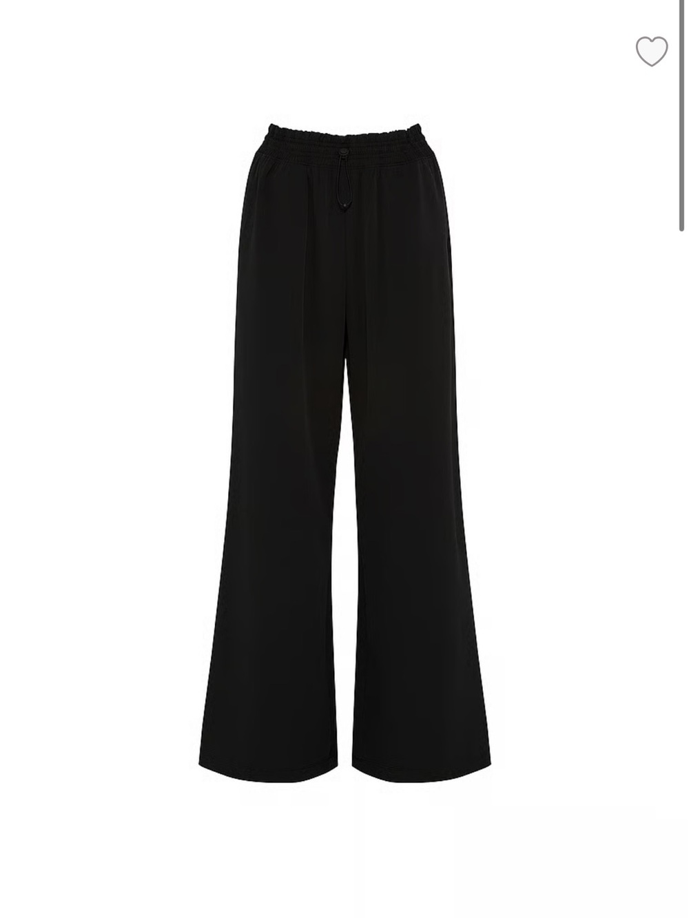 VSX Black Wide-Leg Drawstring Pants